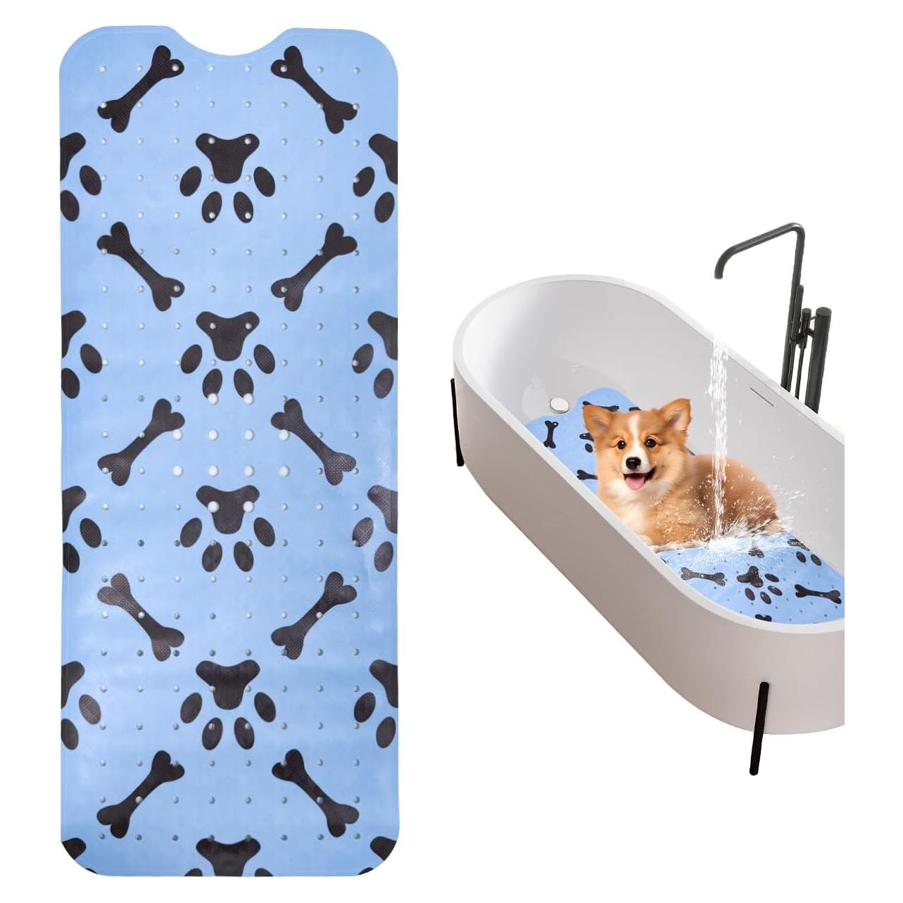 Alfombra Antideslizante para Baño de Perro LynxLink 100x40 cm Azul