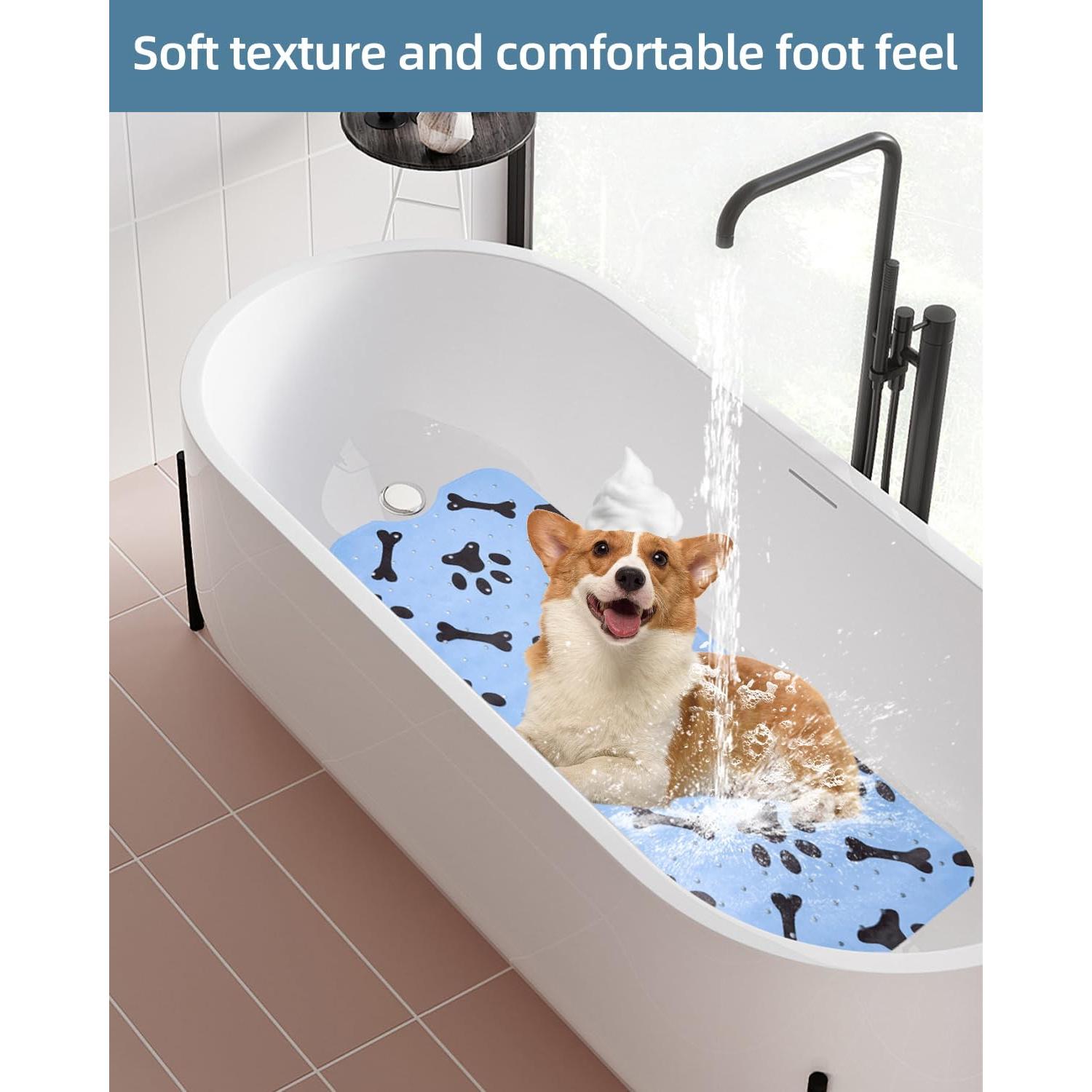 Alfombra Antideslizante para Baño de Perro LynxLink 100x40 cm Azul