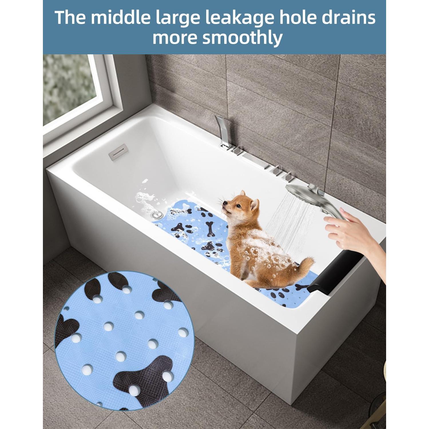 Alfombra Antideslizante para Baño de Perro LynxLink 100x40 cm Azul