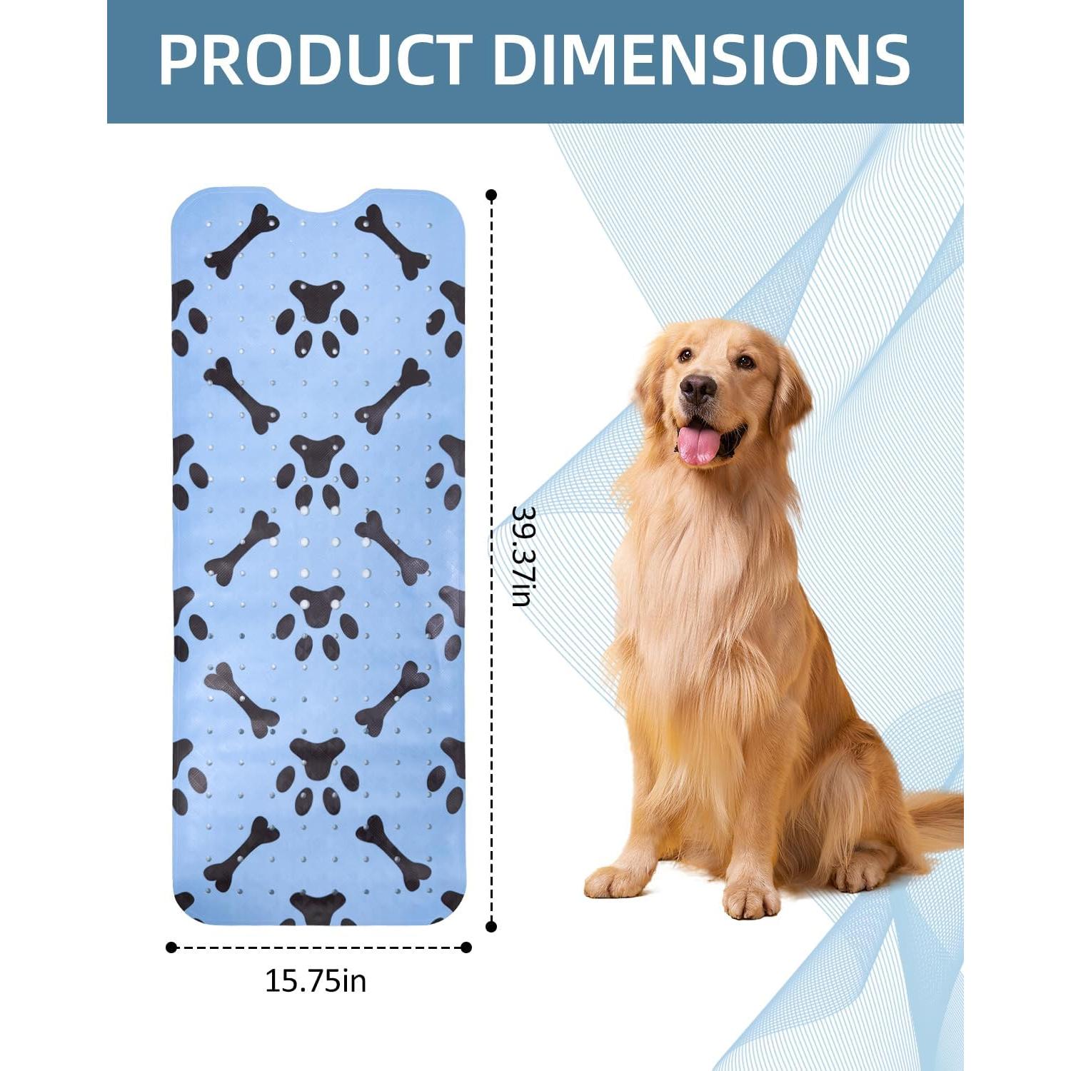 Alfombra Antideslizante para Baño de Perro LynxLink 100x40 cm Azul