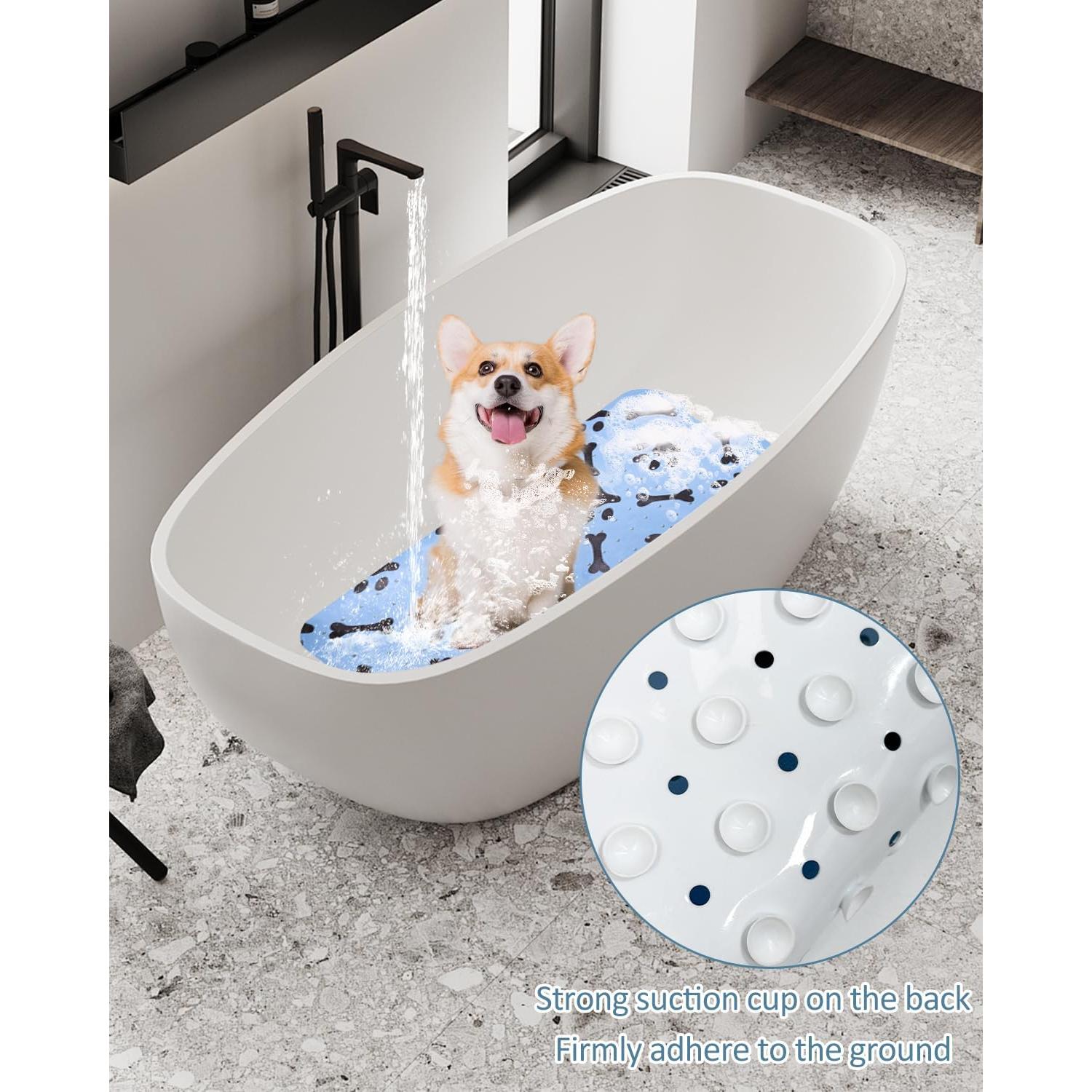 Alfombra Antideslizante para Baño de Perro LynxLink 100x40 cm Azul