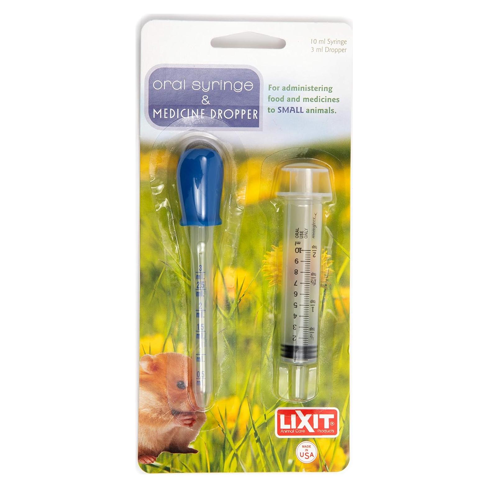 Kit de Jeringa y Cuentagotas Lixit para Alimentación de Mascotas
