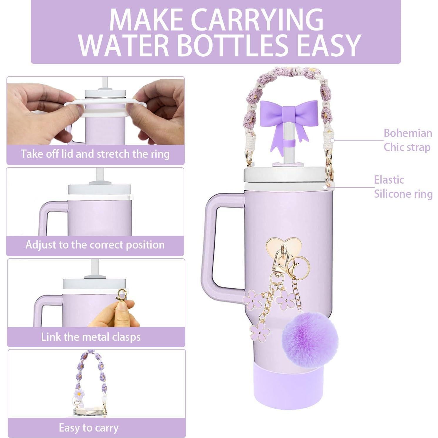 Accesorios para Taza Stanley Mdscve 10 Piezas Silicona Púrpura