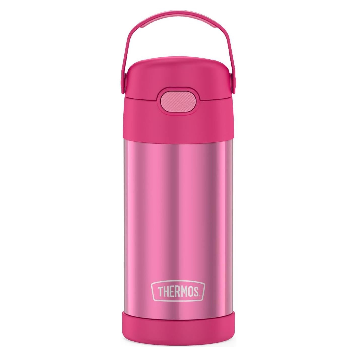 Botella de Agua THERMOS FUNtainer 354 ml con Pajilla Rosa