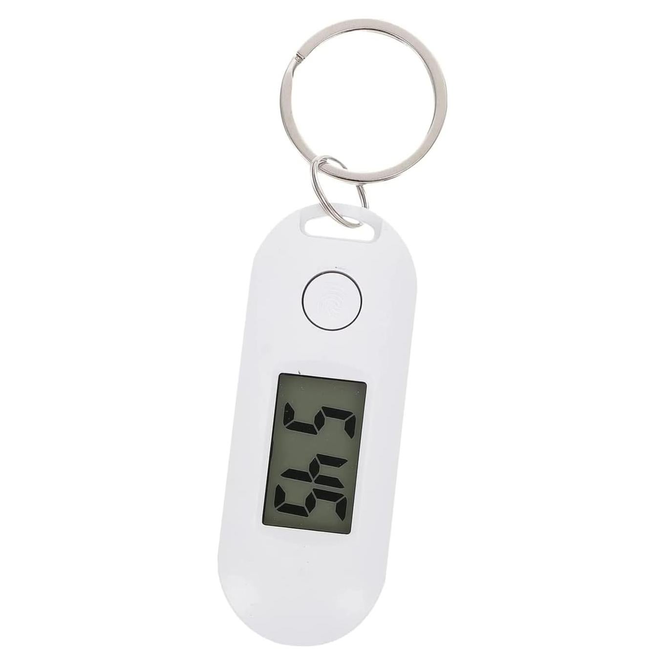 Reloj Llavero Digital Gatuida Blanco 6.5x2.5cm LED