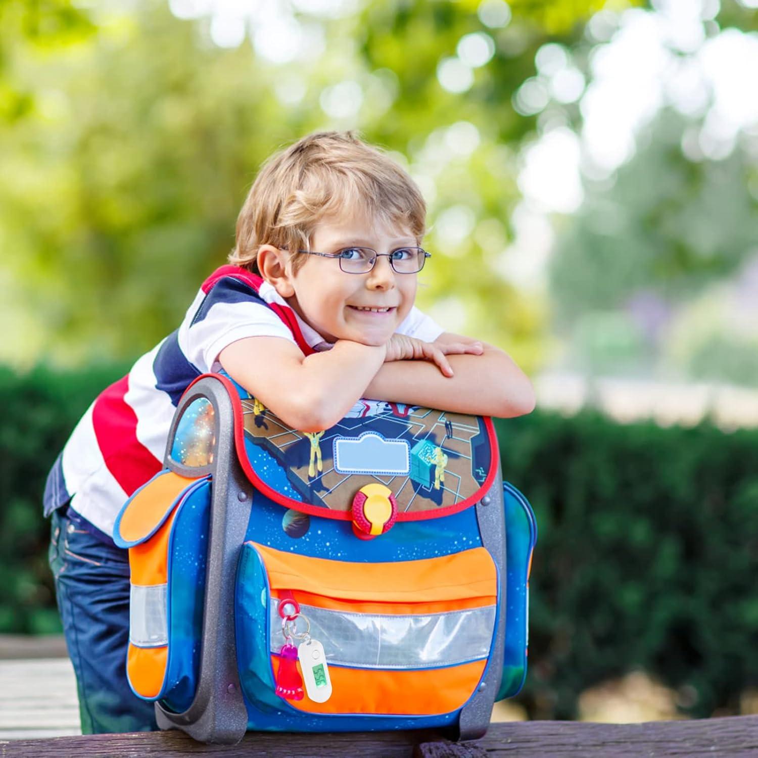 Reloj Llavero Digital Gatuida Blanco 6.5x2.5cm LED