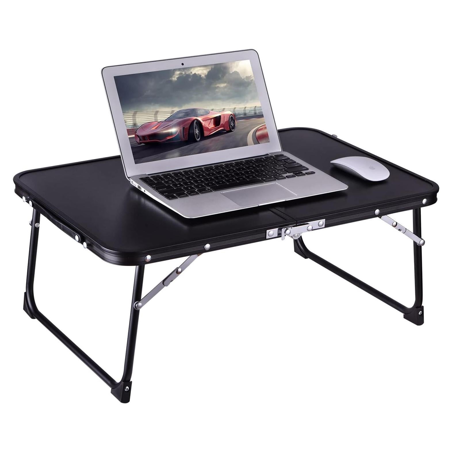 Mesa de Laptop Plegable CHEERWELL Negra 38.86x29.97cm