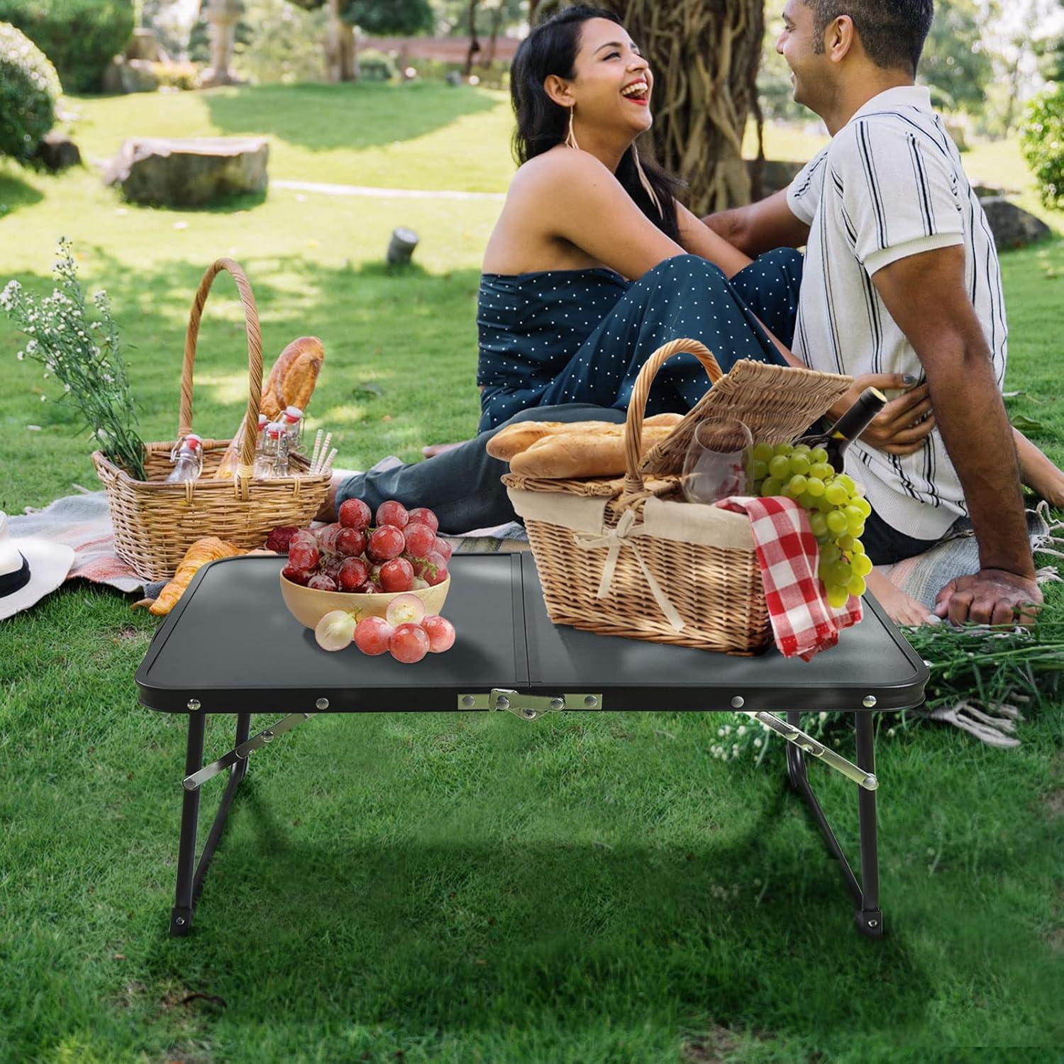 Mesa de Laptop Plegable CHEERWELL Negra 38.86x29.97cm