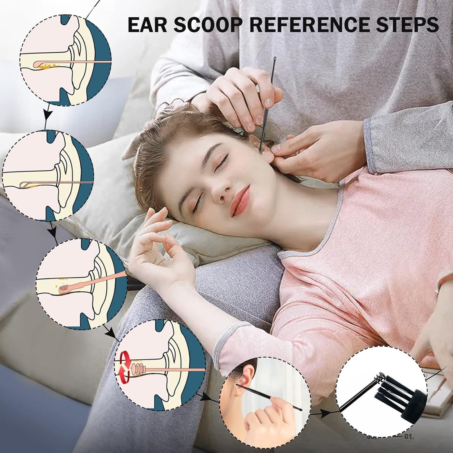 Kit de Eliminación de Cerumen Hion 8 Piezas Acero Inoxidable