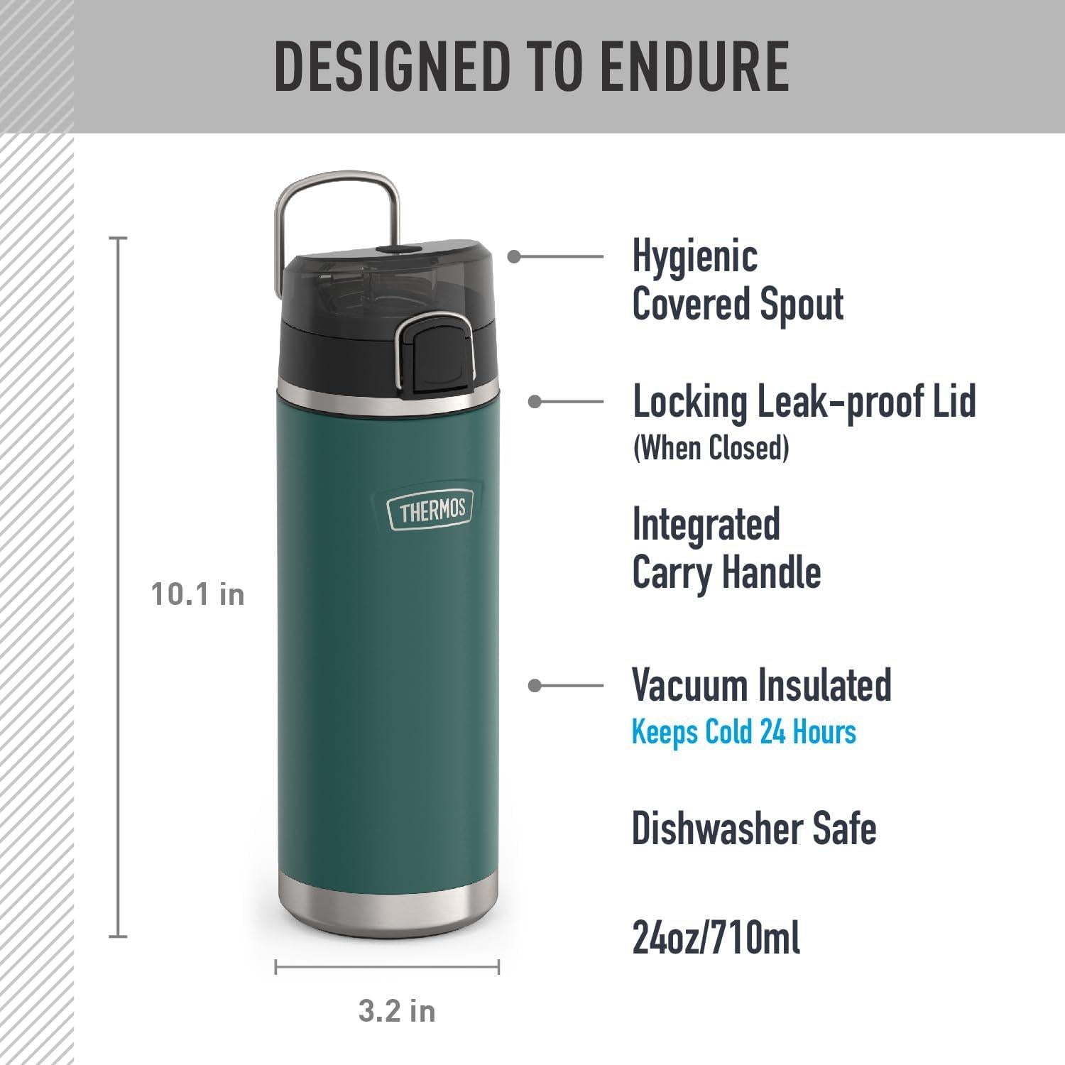 Botella de Agua THERMOS Serie Icon 710 ml Acero Inoxidable