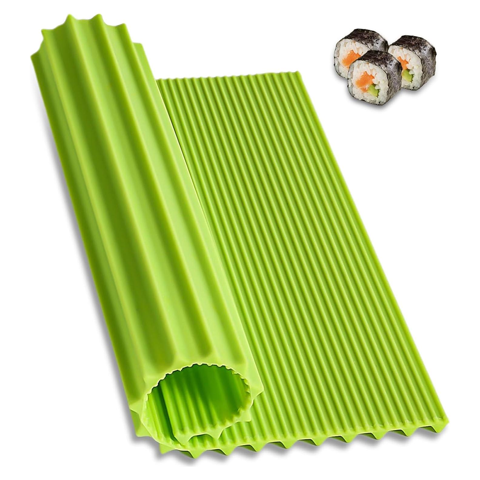Kit de Hacer Sushi Gjinxi - Alfombrilla de Silicona Verde 22x20cm