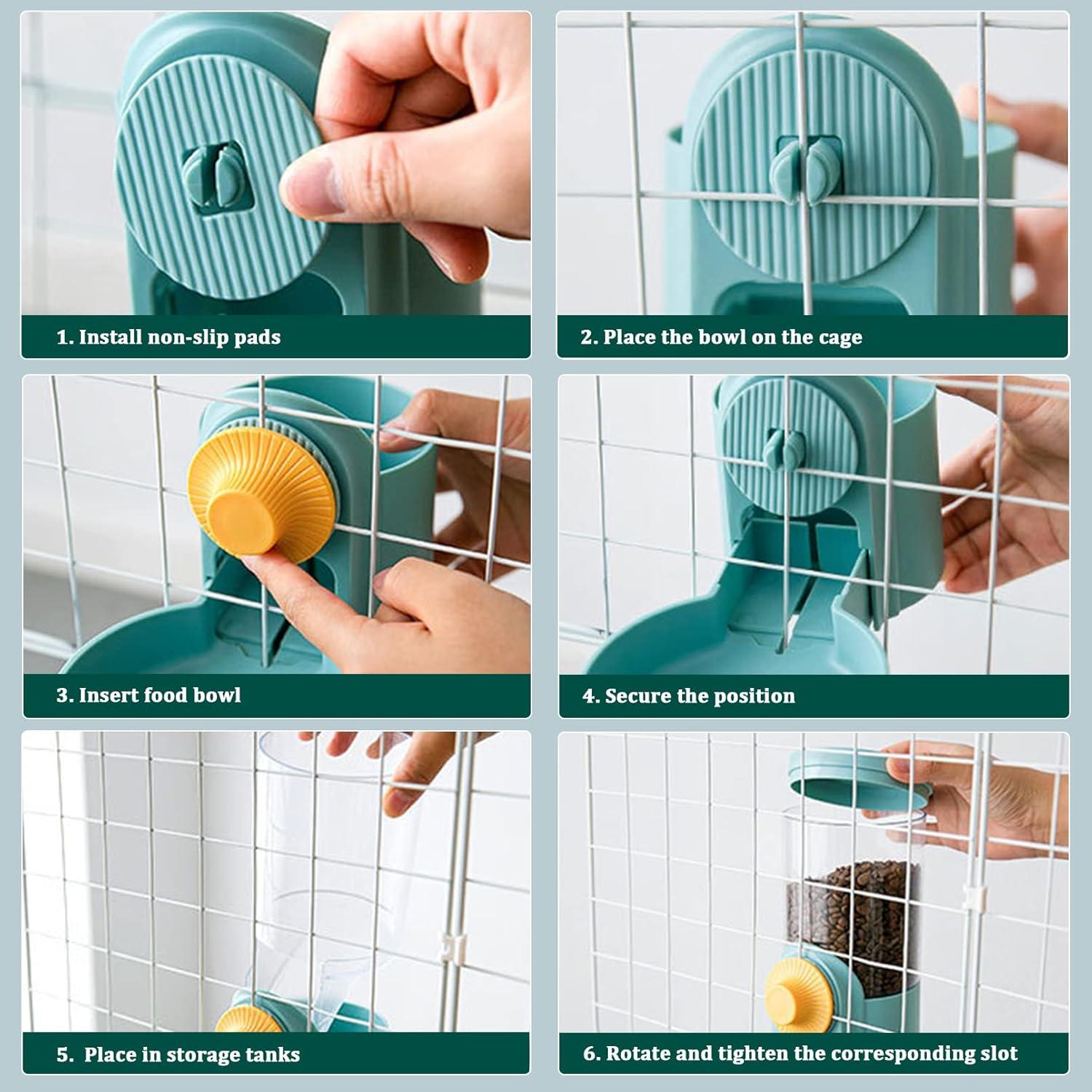 Dispensador automático de comida y agua Kathson 35oz para mascotas