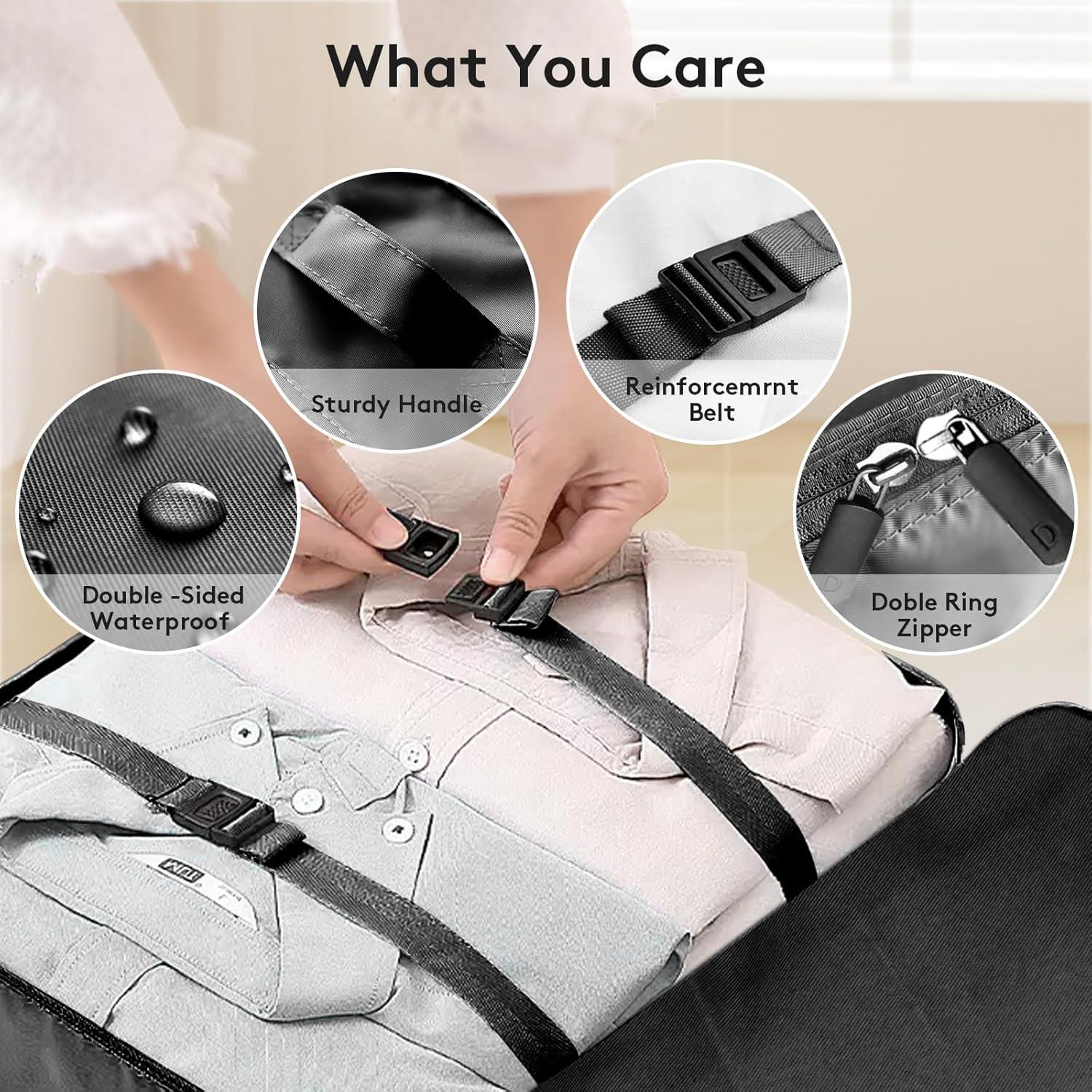 Set de 7 Cubos de Empaque Lhelca para Maleta de Mano - Negro