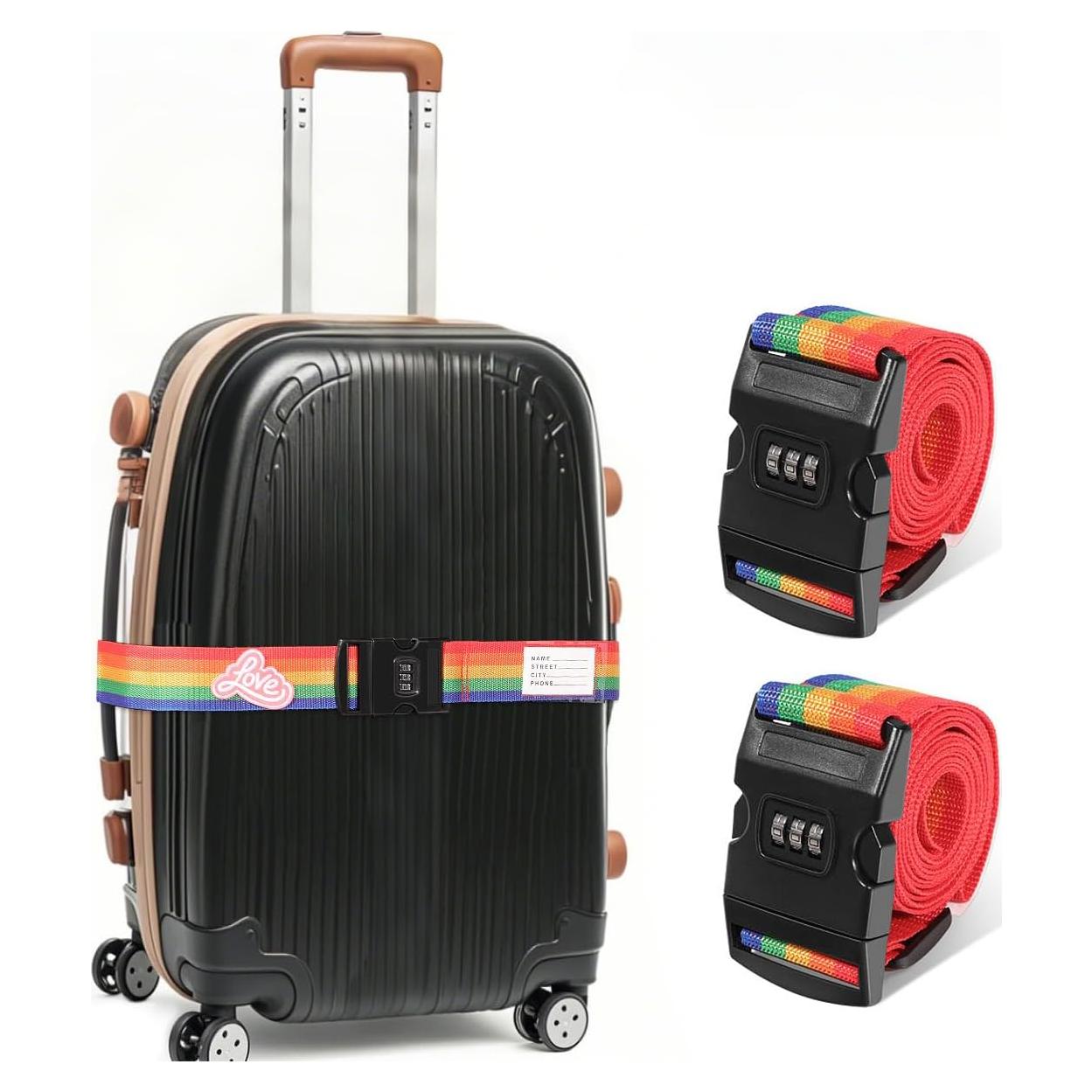 Correas de Equipaje Ajustables SpiralScgv con Candado 0.91-1.83m