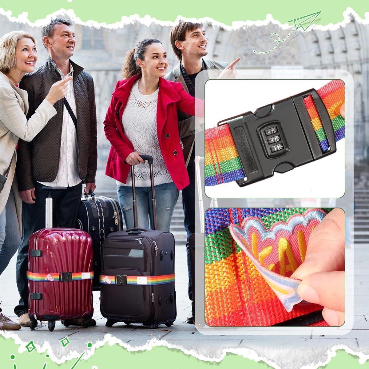 Correas de Equipaje Ajustables SpiralScgv con Candado 0.91-1.83m