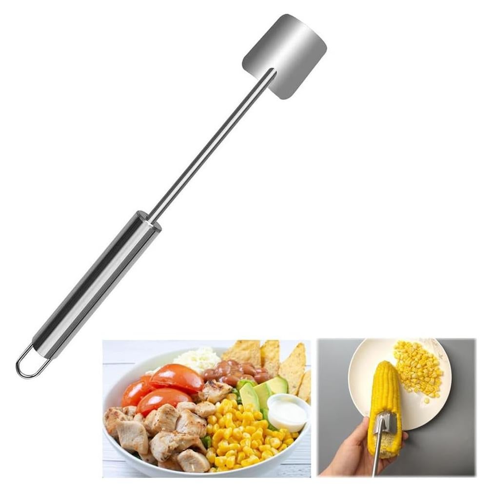Pelador de Maíz AchNau de Acero Inoxidable con Mango Largo
