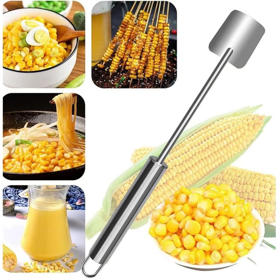 Pelador de Maíz AchNau de Acero Inoxidable con Mango Largo