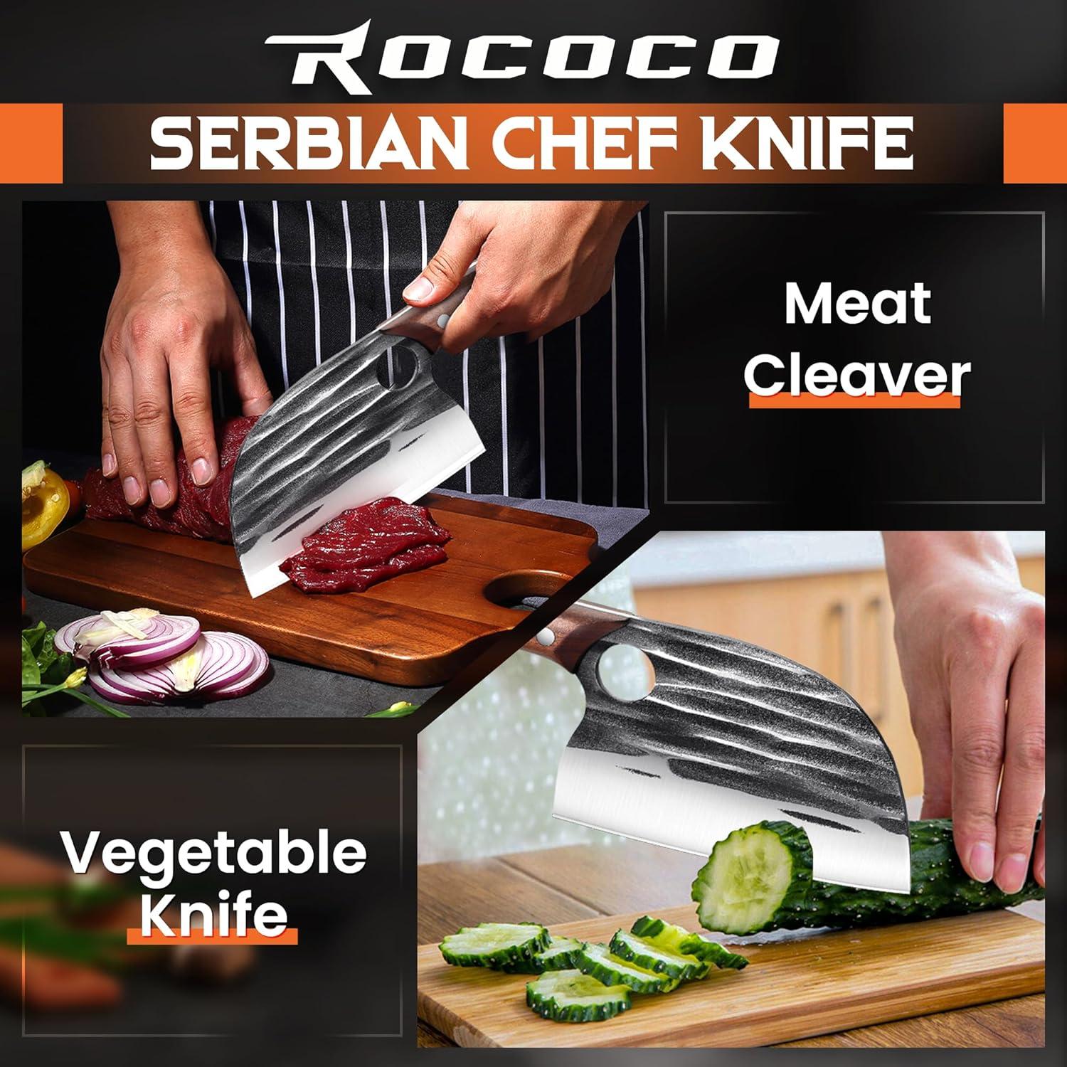 Cuchillo de Chef Serbio ROCOCO 15.7 cm Acero Alto Carbono