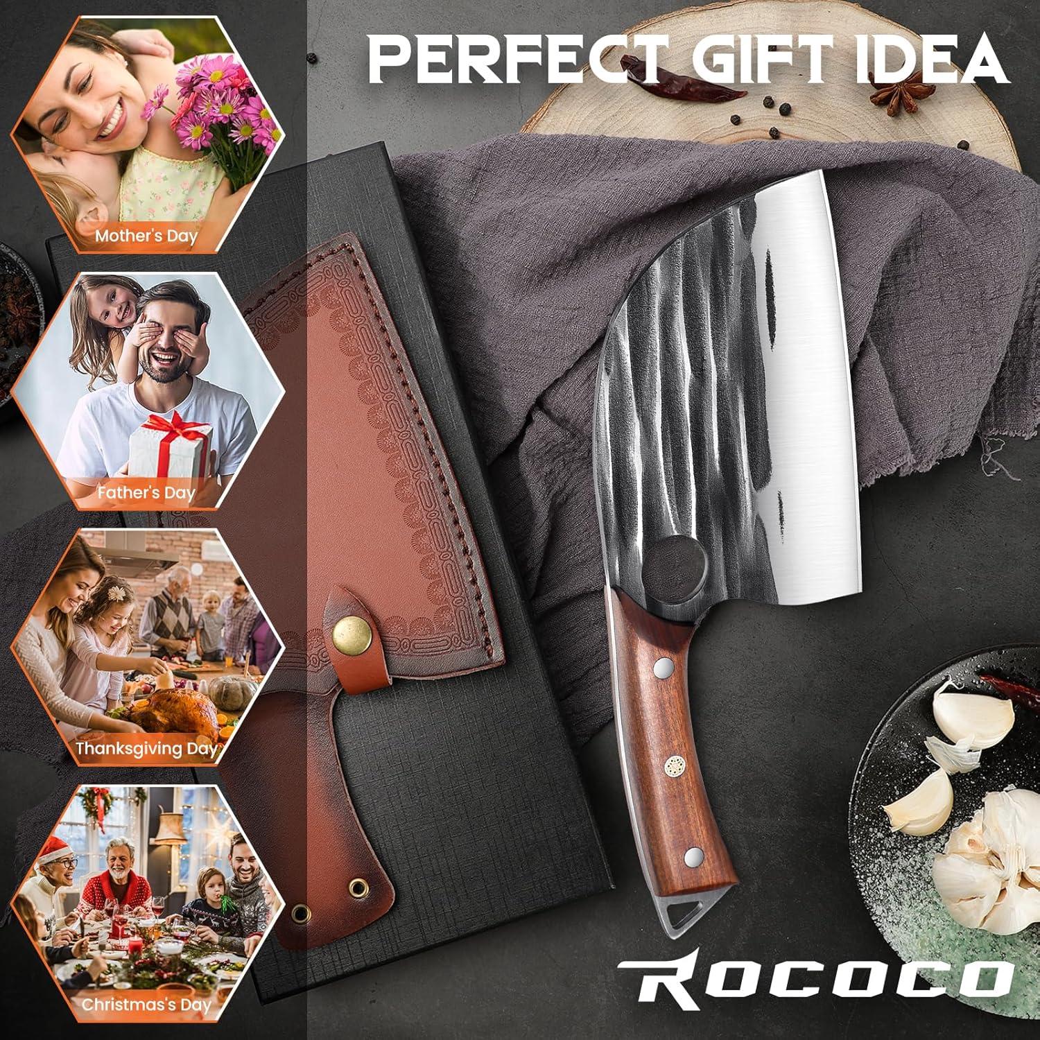 Cuchillo de Chef Serbio ROCOCO 15.7 cm Acero Alto Carbono