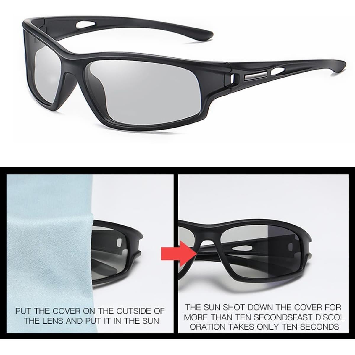 Gafas de sol fotocromáticas YIMI UV400 para hombres y mujeres