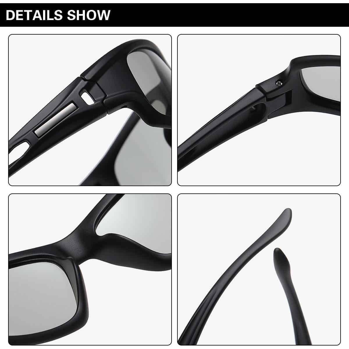 Gafas de sol fotocromáticas YIMI UV400 para hombres y mujeres