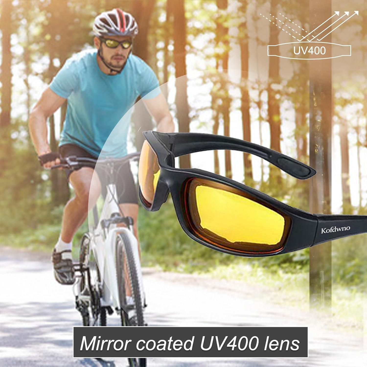 Gafas de Motocicleta Allhave ALL S16 Lente Amarillo UV