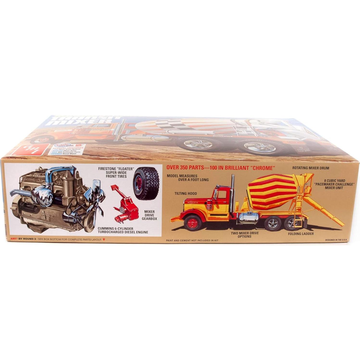 Modelo a Escala 1:25 Camión Mezclador Kenworth AMT1215