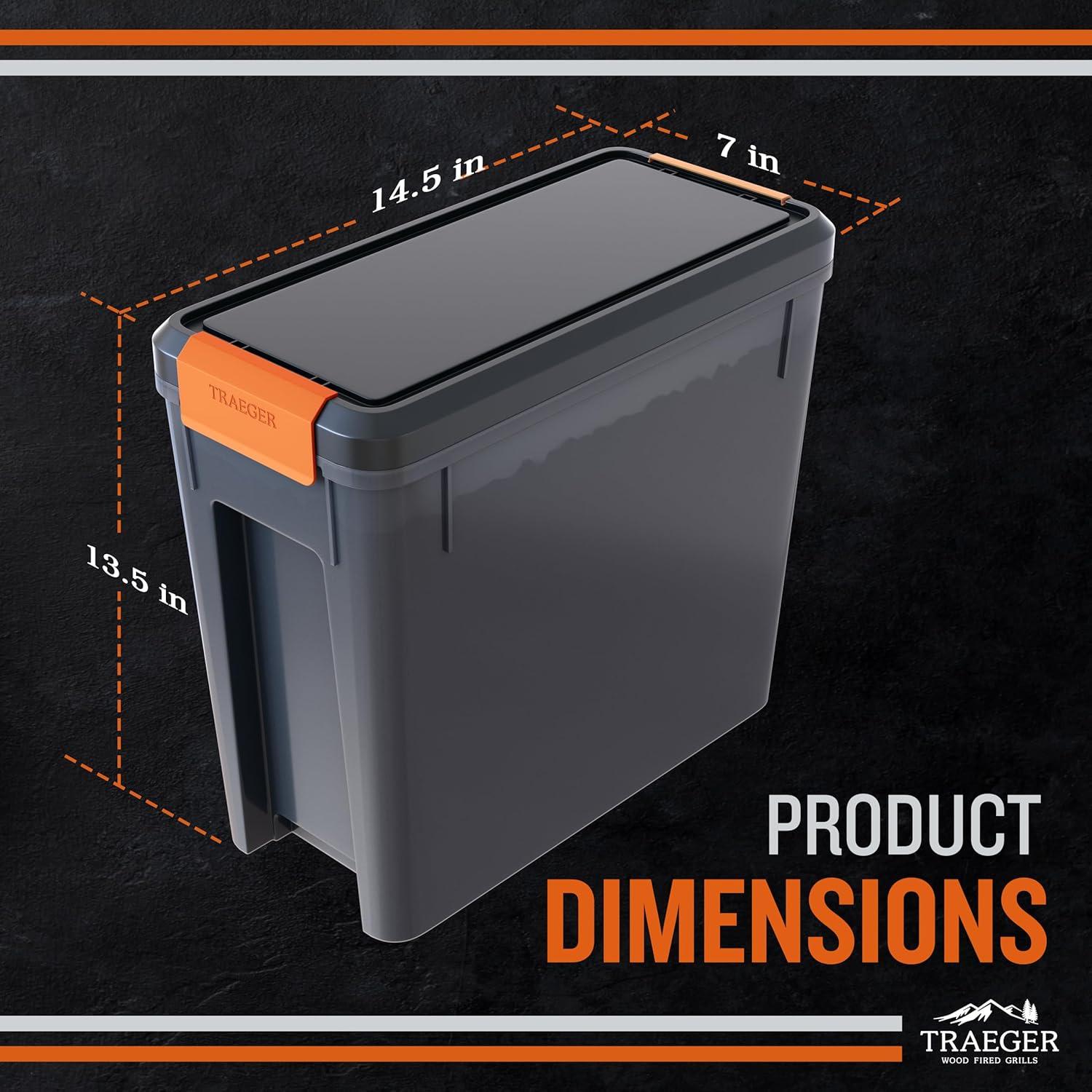 Bin de Almacenamiento de Pellets Traeger BAC637 10kg Apilable