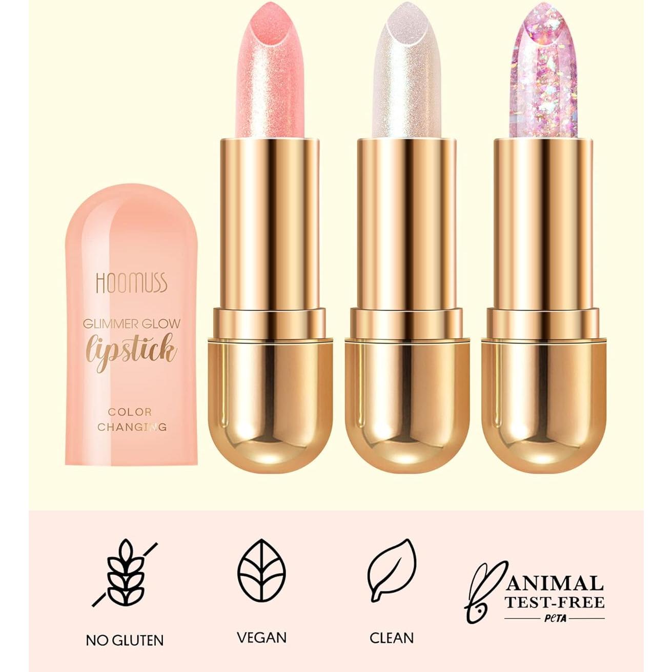 Bálsamo Labial Brillante HOOMUSS Tono Perla Hidratante 28g