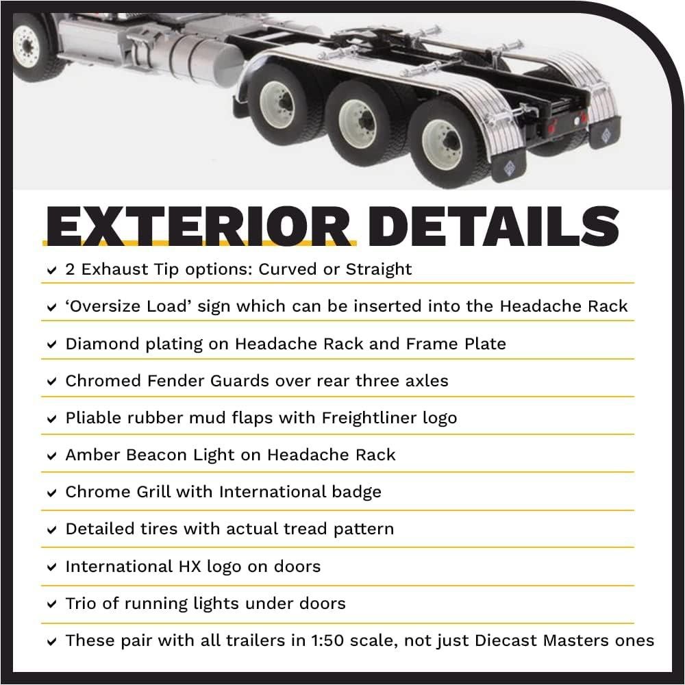 Diecast Masters Camión HX620 Tridem 1:50 Blanco 71007