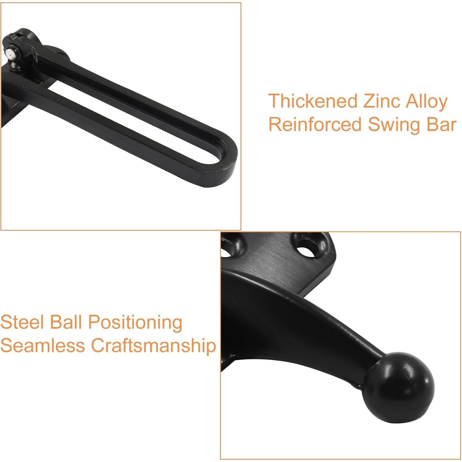 Cerradura de Seguridad Auvotuis con Barra Oscilante Negra