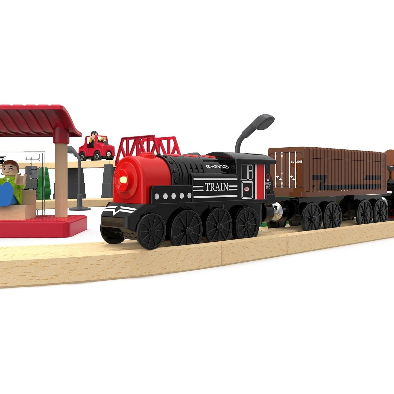 Tren Motorizado May & Z 3 Piezas para Niños 3+ Años