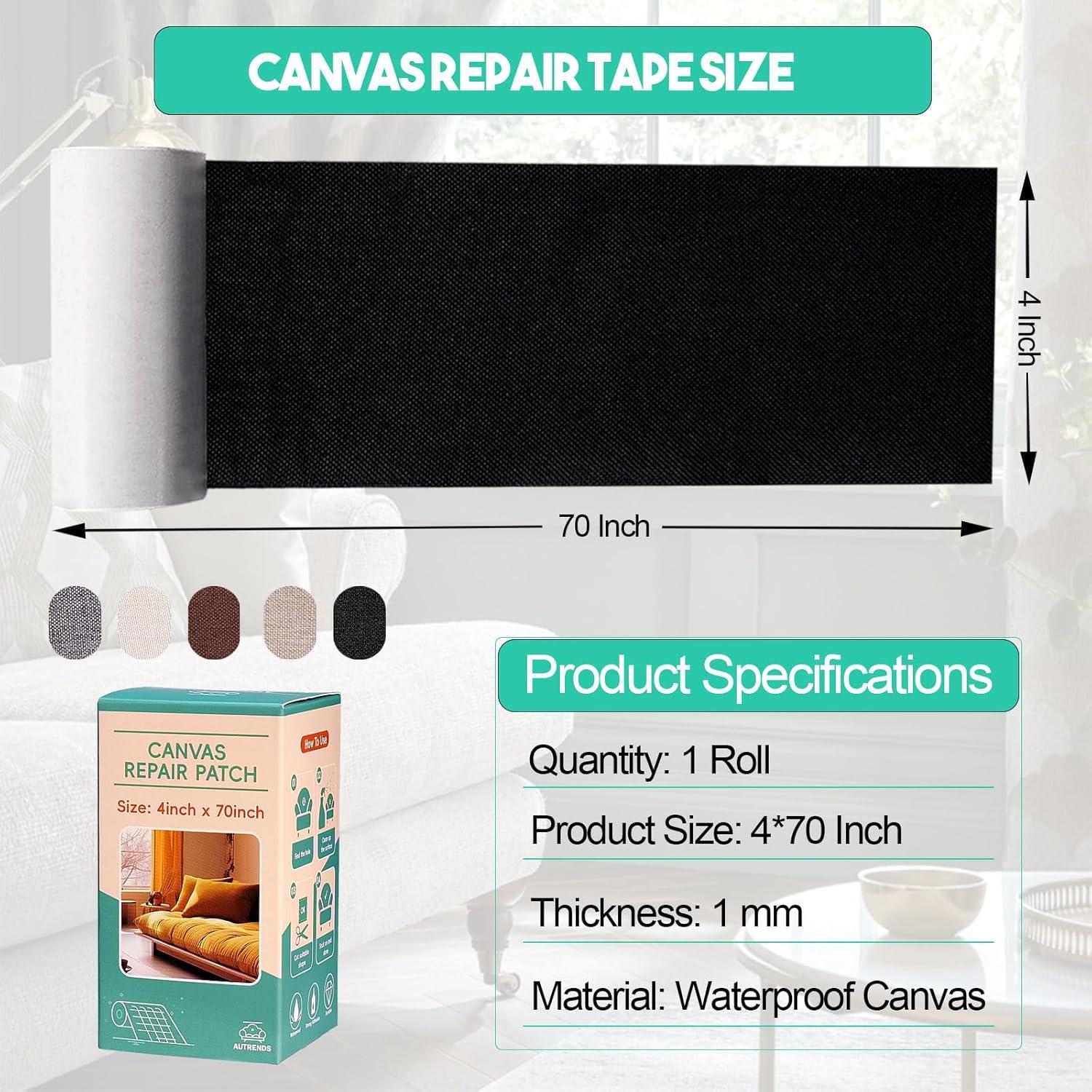 Cinta de Reparación de Lona Autrends 10 cm x 178 cm Impermeable