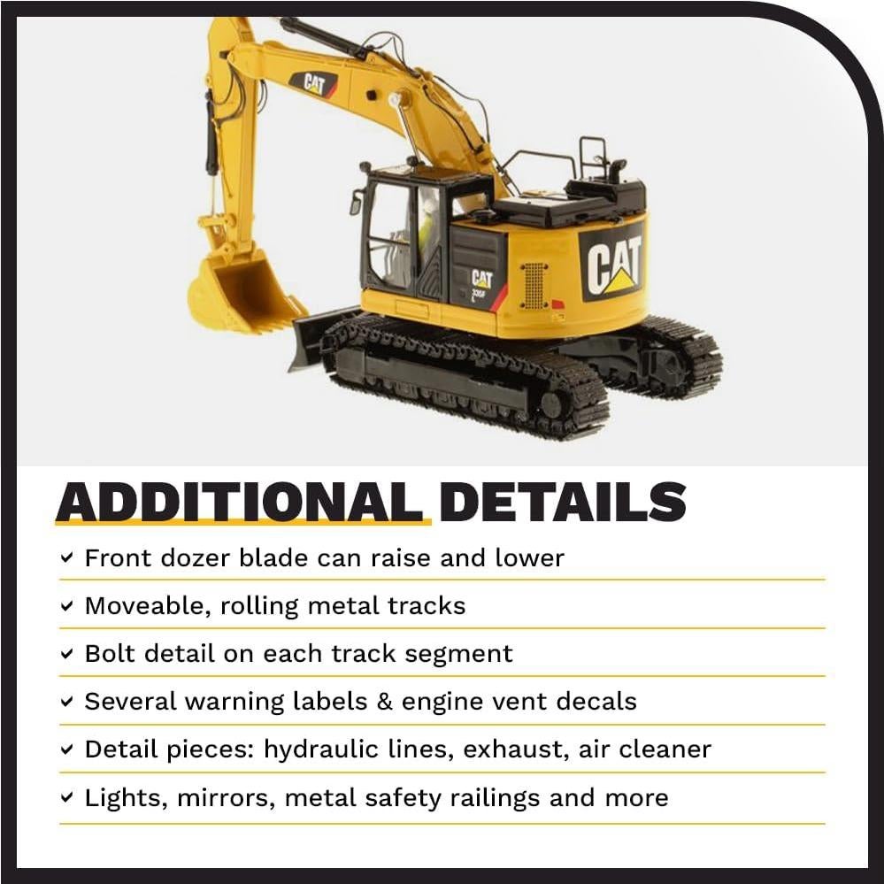 Excavadora Hidráulica Caterpillar 335F L Diecast Masters 1:50