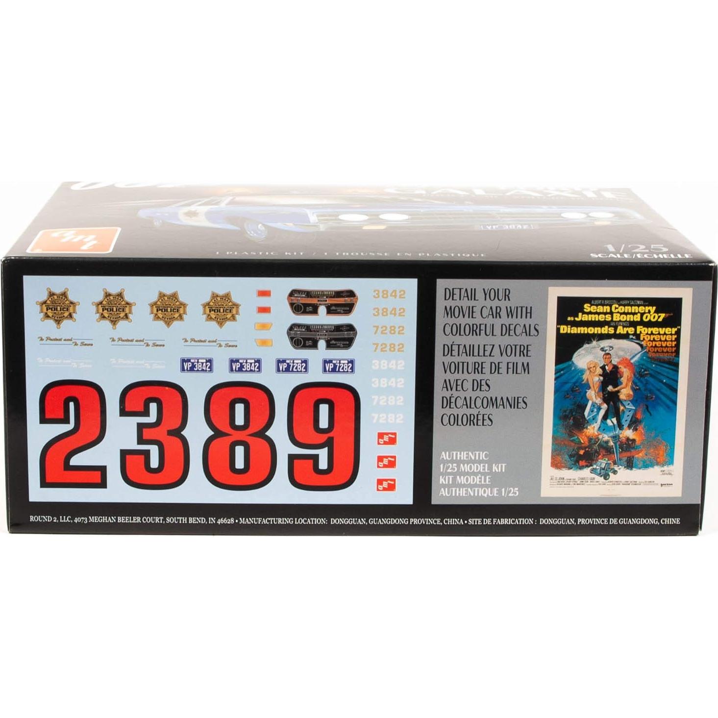 Coche de Policía Ford Galaxie 1970 AMT Modelo 1/25 Azul