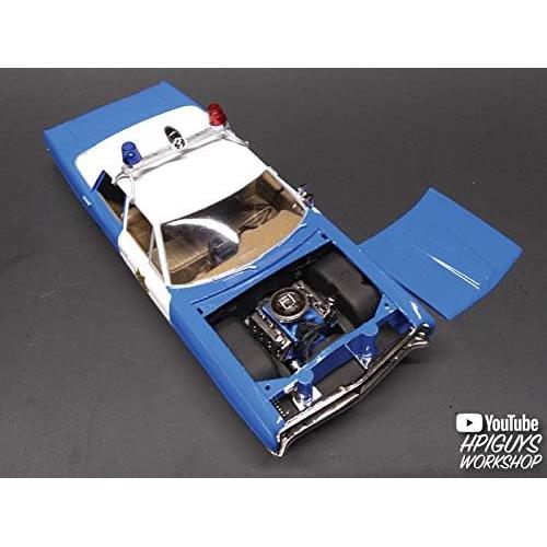 Coche de Policía Ford Galaxie 1970 AMT Modelo 1/25 Azul