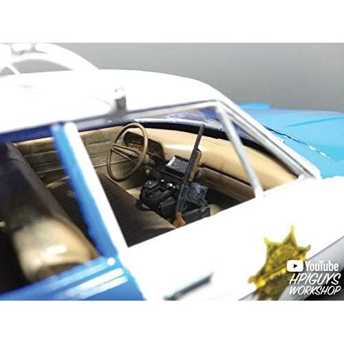 Coche de Policía Ford Galaxie 1970 AMT Modelo 1/25 Azul