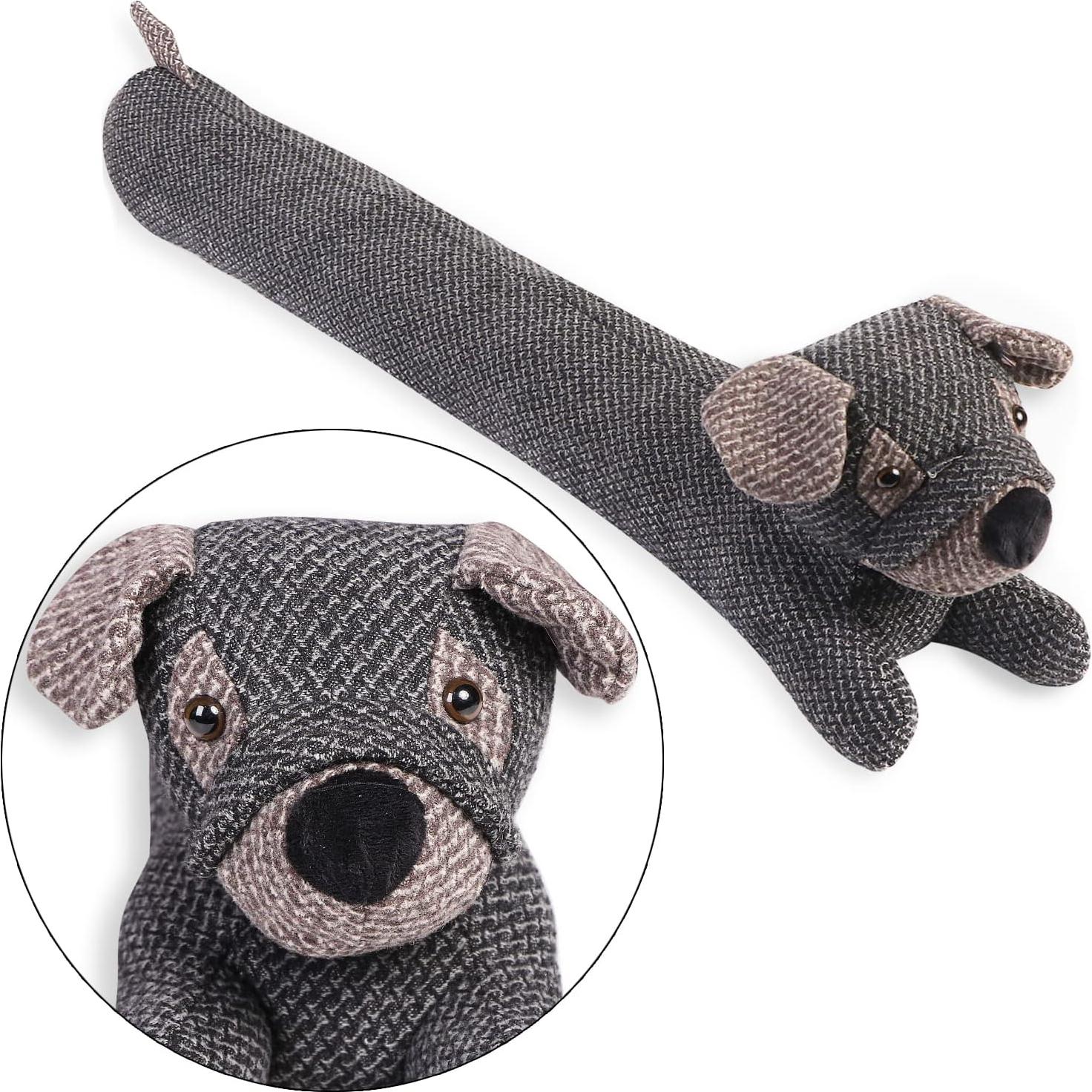 Tope de puerta decorativo perro CERAYOU 86x11x11cm gris