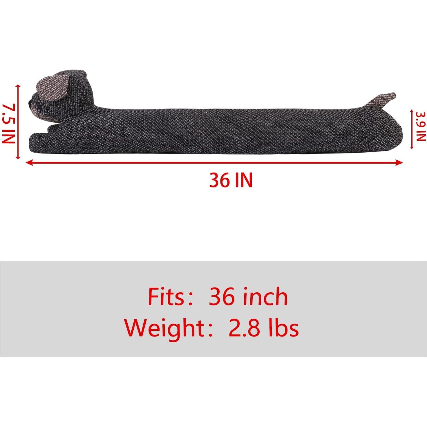 Tope de puerta decorativo perro CERAYOU 86x11x11cm gris