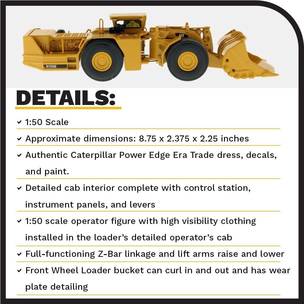 Cargador Caterpillar R1700G LHD Diecast Masters 1:50