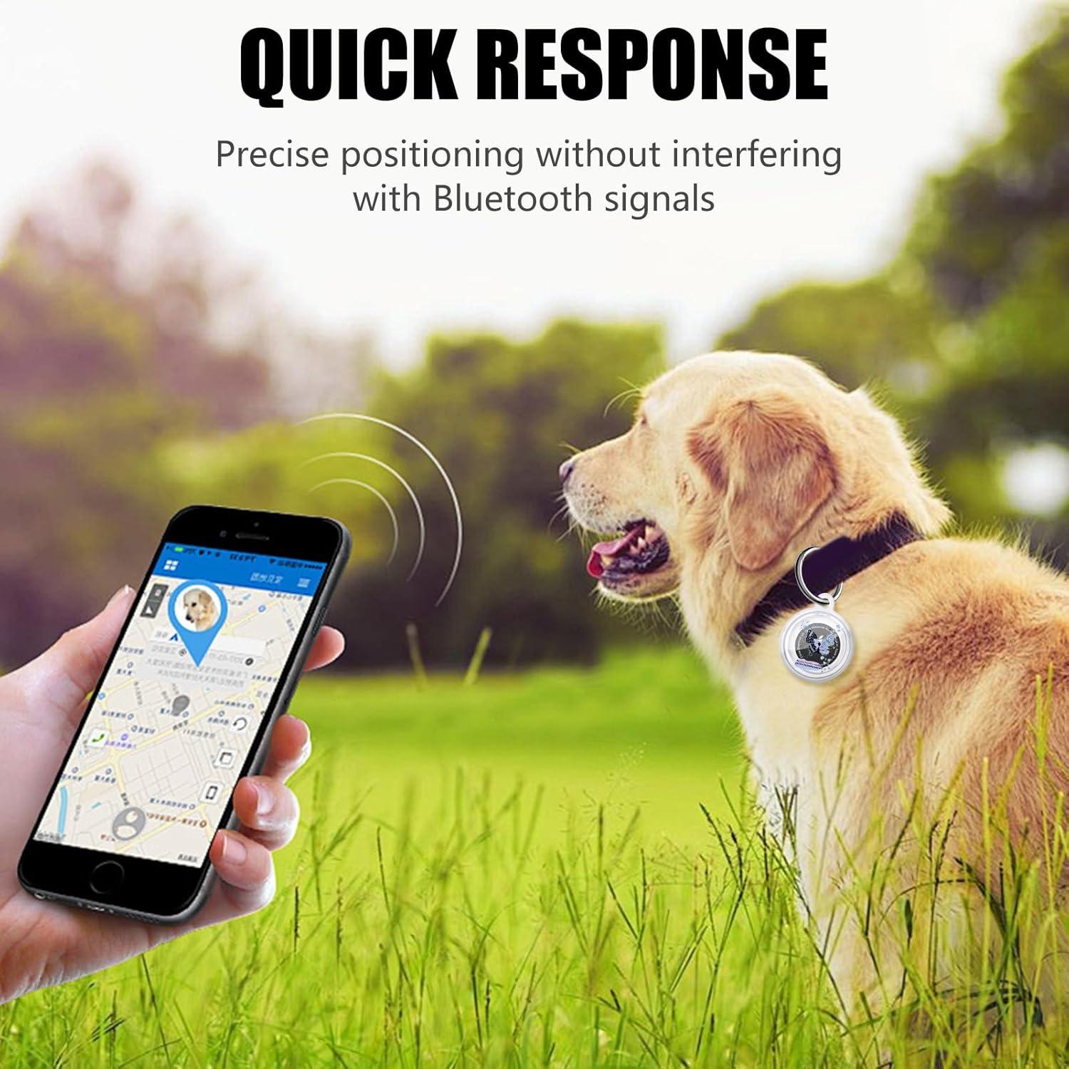 Estuche Protector CameCosy para AirTag Mariposa Azul/Rosa