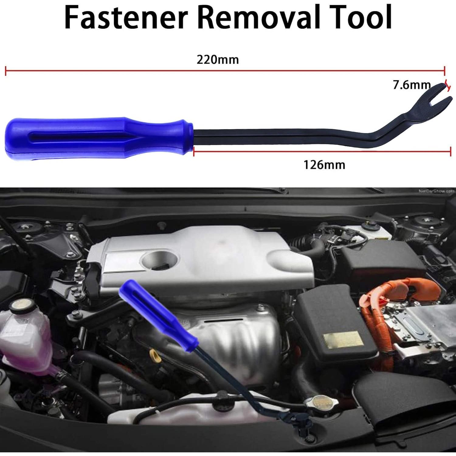 801 Clips de Retención para Auto UNENDA - Kit Universal con Removedor