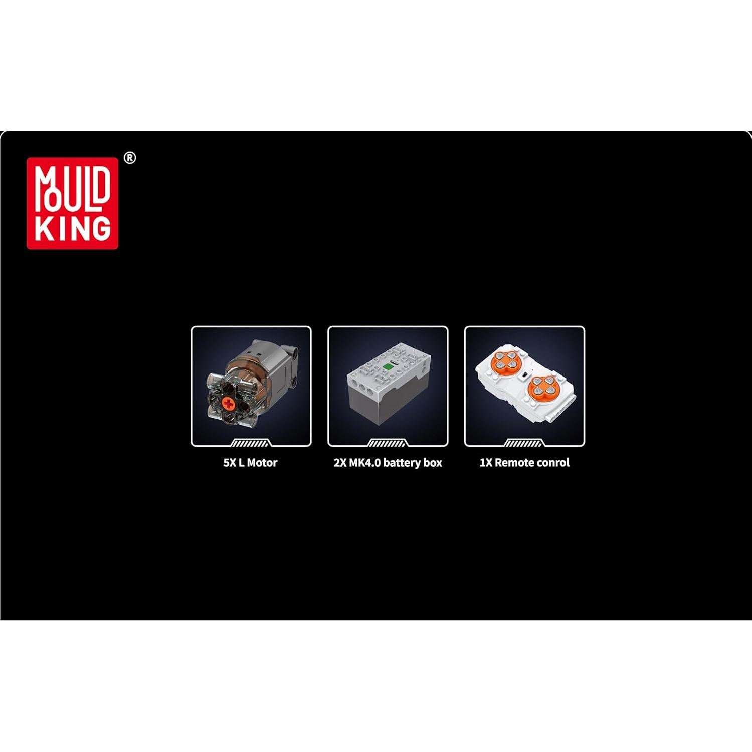 Grúa de Oruga Mould King LR16000 4494 Piezas Control Remoto