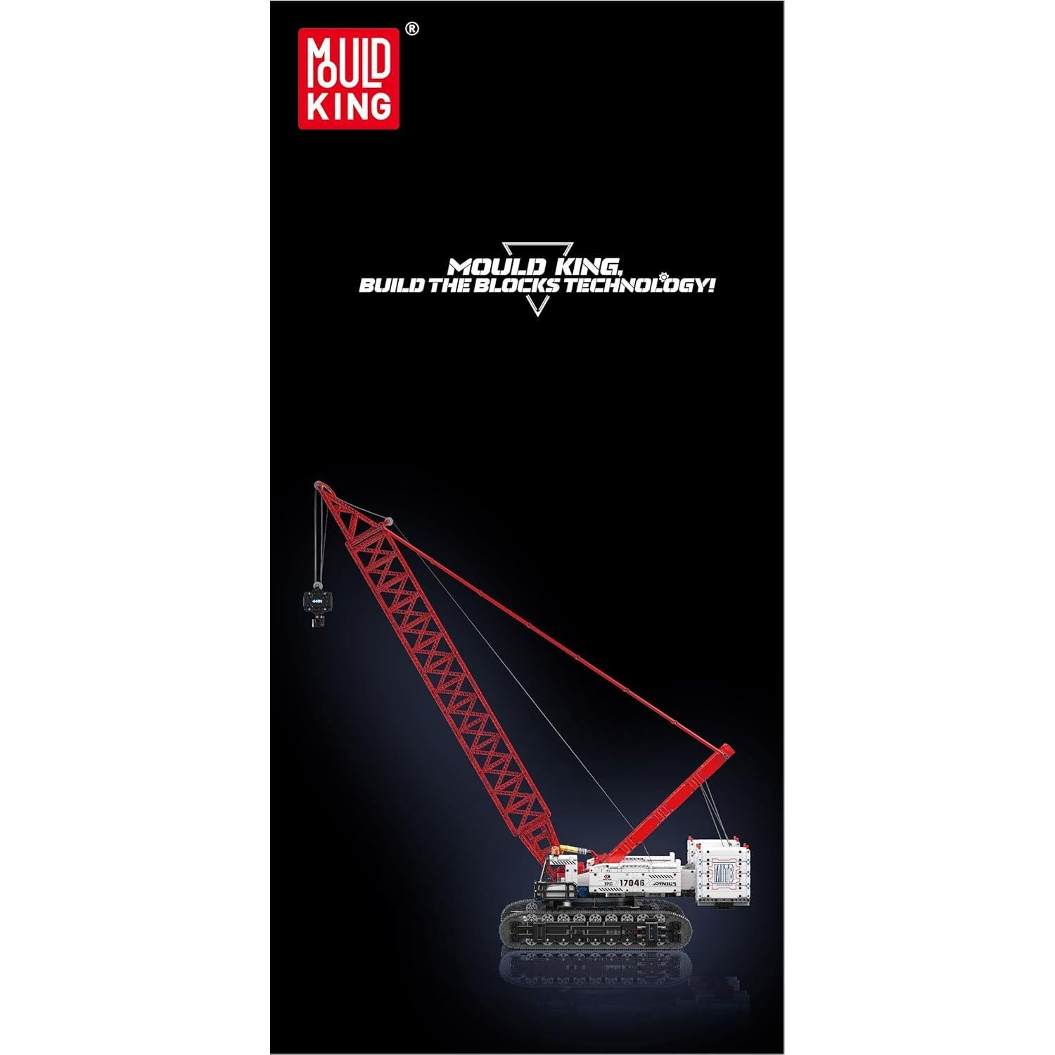 Grúa de Oruga Mould King LR16000 4494 Piezas Control Remoto