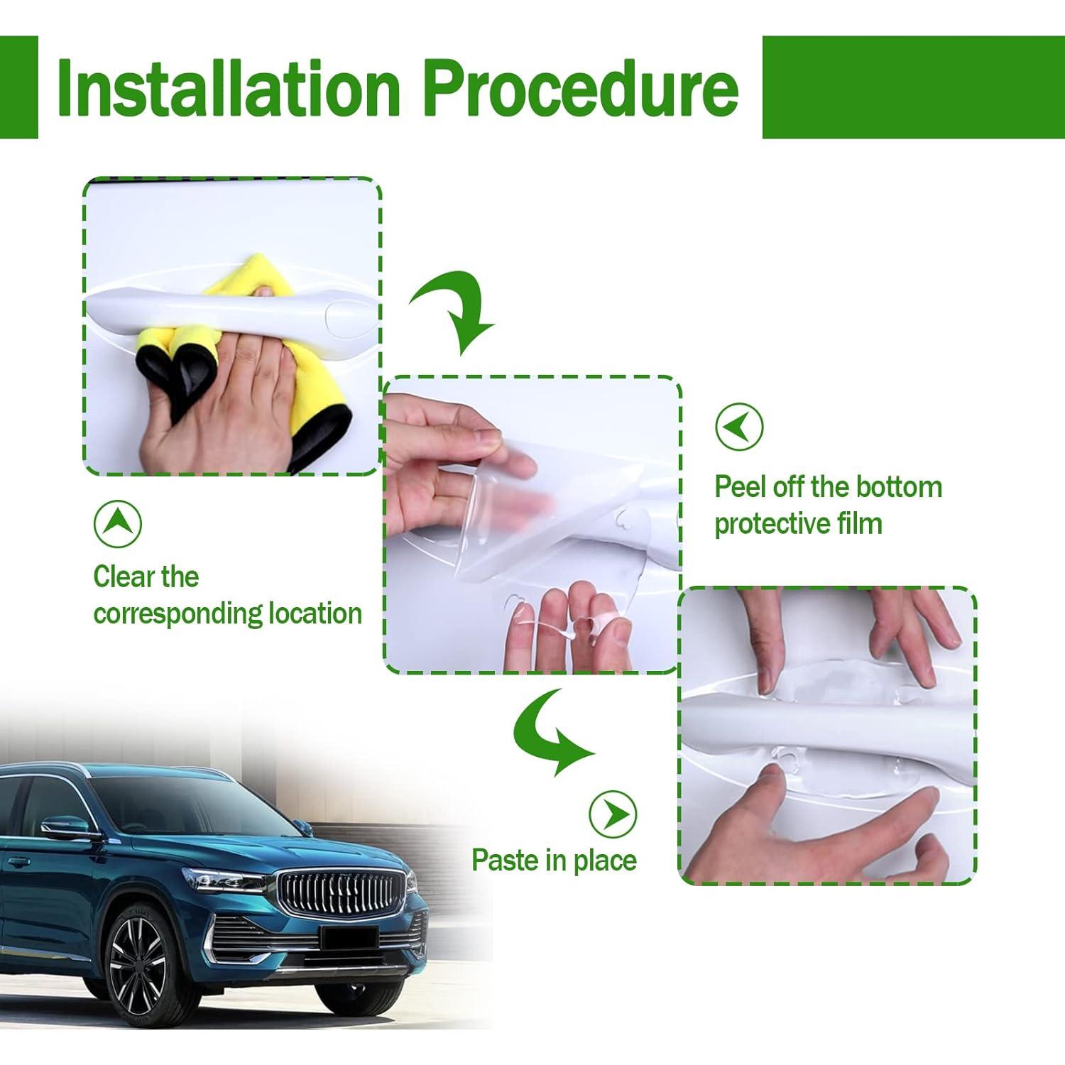 4 Piezas Protector de Arañazos para Tazón de Puerta KEVWR