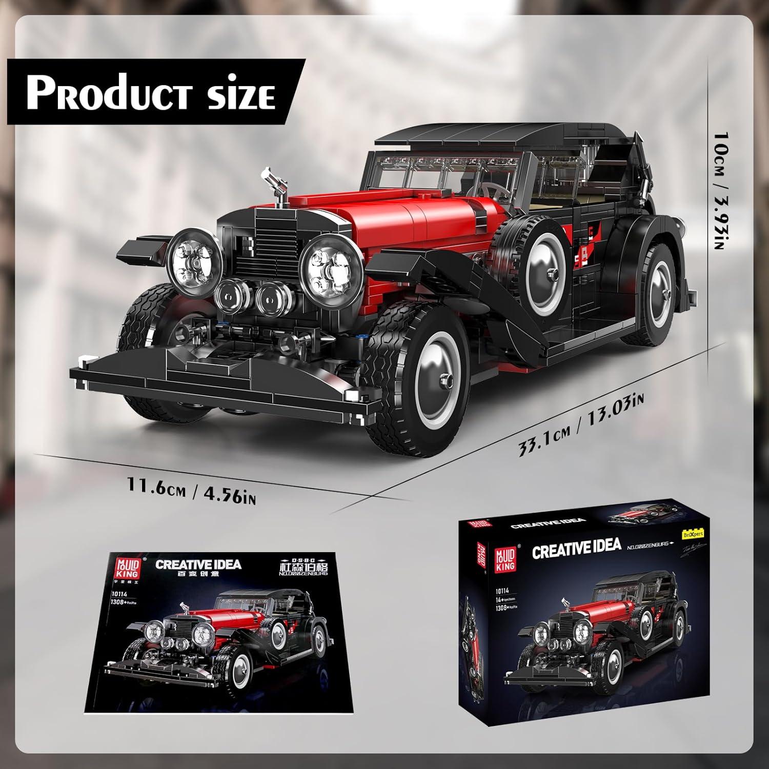 Mould King Coche Clásico 10114 1308 Piezas Juguete Construcción