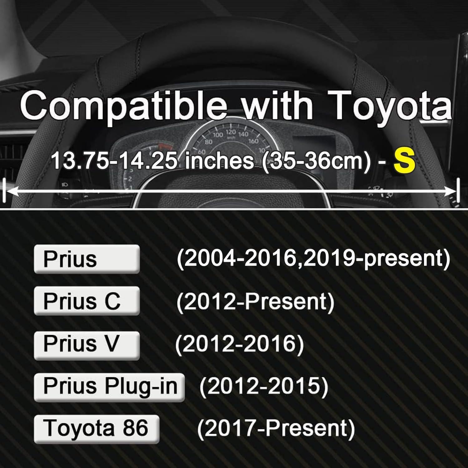 Cubierta de Volante Personalizada West Llama para Toyota 35-36 cm