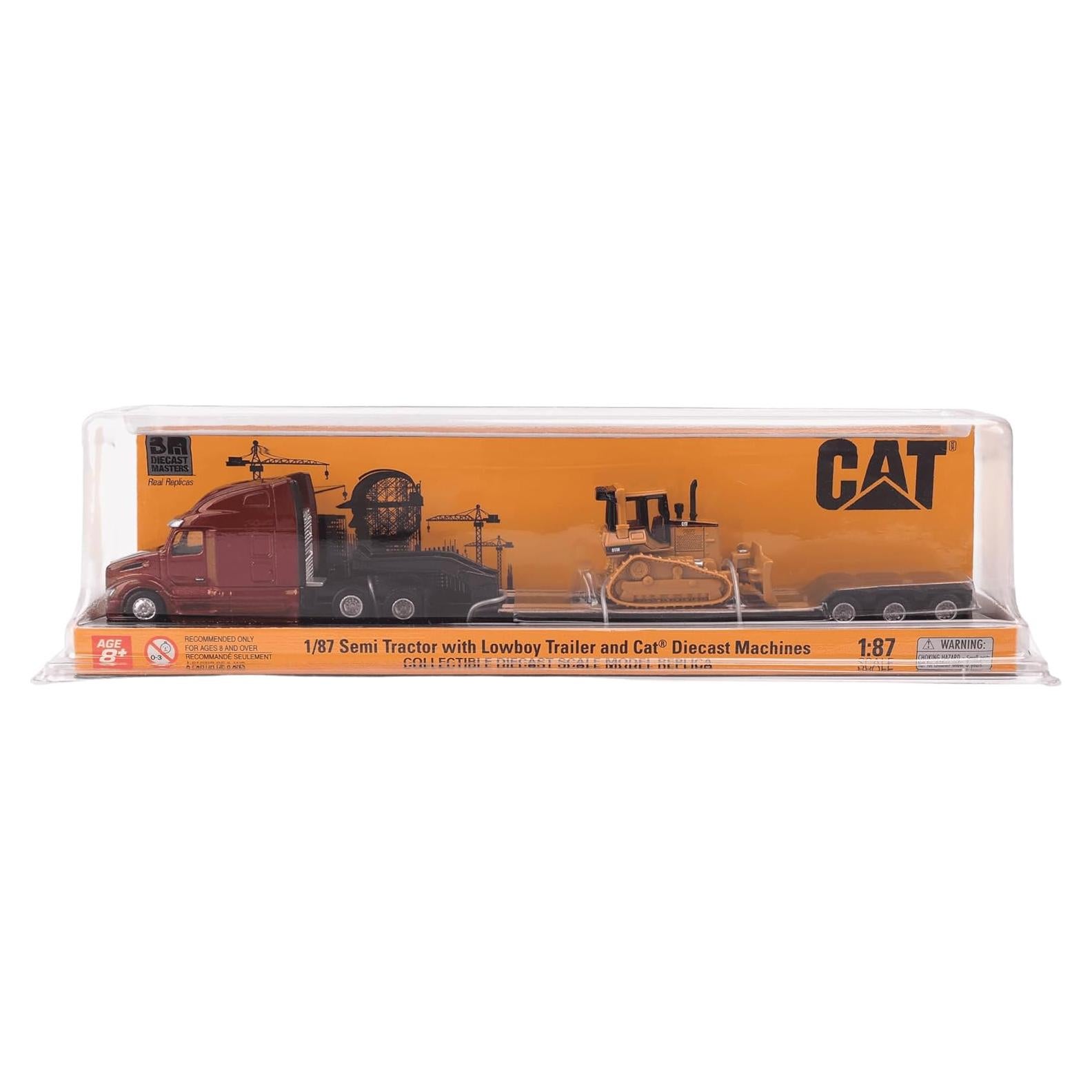 Tractora Tandem Peterbilt 579 UltraLoft 1:87 con Remolque y Bulldozer