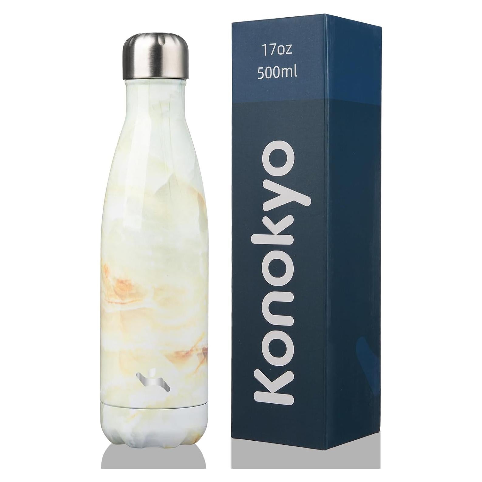 Botella de Agua Aislada Konokyo 17 oz Acero Inoxidable Jade