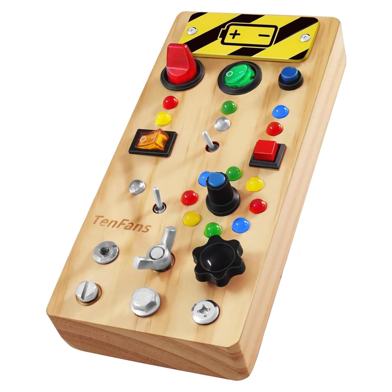 Tablero Ocupado Montessori TenFans con 8 Modos de Luz LED